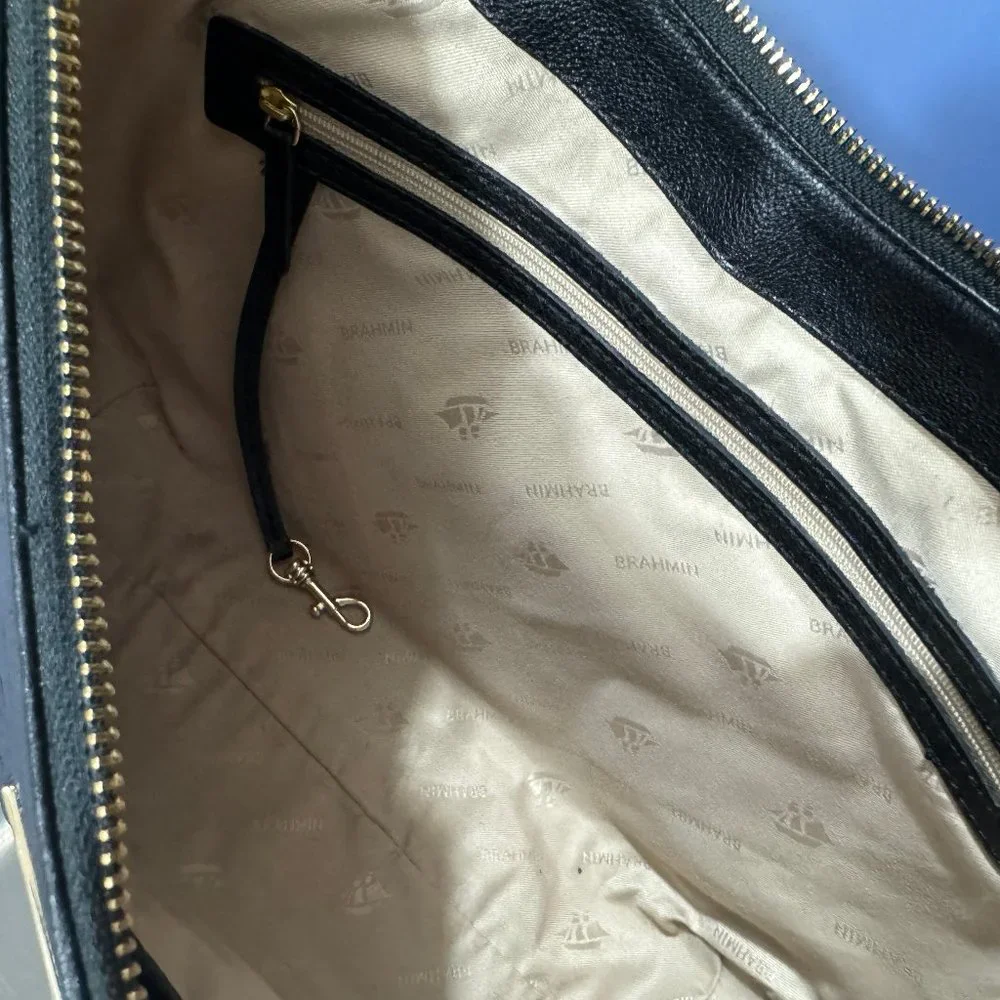 Brahmin Black Daphne Winston Shoulder Bag- Used - Picture 9 of 10